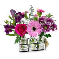 Trio Arrangement - Assorted Flowers in Jars, 3 Piece, 1 Each