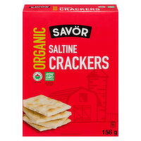 Savor - Crackers Saltine Organic, 156 Gram