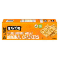 Savor - Crackers Stoned Wheat Organic, 283 Gram