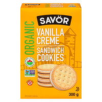 Savor - Cookies Vanilla Creme Organic, 300 Gram