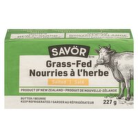 Savor - New Zealand Grass Fed Butter - Salted, 227 Gram