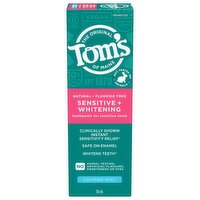 Toms Of Maine - Sensitive + Whitening Toothpaste Calming Mint, 76 Millilitre