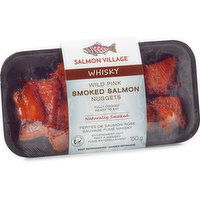 Salmon Village - Whisky Wild Pink Smoked Salmon Nuggets, 150 Gram