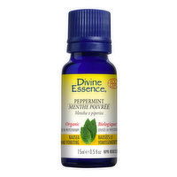 Divine Essence - Divine Ess Oil Org Peppermint, 15 Millilitre