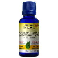 Divine Essence - Divine Ess Oil Org Peppermint, 30 Millilitre