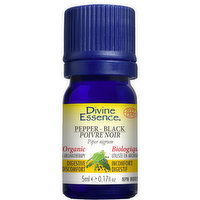 Divine Essence - Divine Ess Oil Org Black Pepper, 5 Millilitre