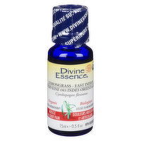 Divine Essence - Divine Ess Oil Org Indian Lemongrass, 15 Millilitre