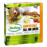 Bio Bag - Compostable Tall Bin Liners, 35L, 10 Each