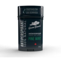 Green Beaver - Men's Pine Mint Antiperspirant, 60 Gram