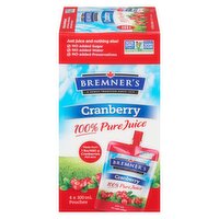 Bremner's - Cranberry Juice Pouch, 4 Each