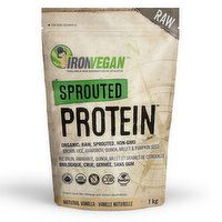 Iron Vegan - Sprouted Protein Drink Mix - Natural Vanilla, 1 Kilogram