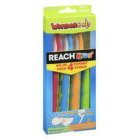 Reach - Kids Wonder Grip Toothbrushes Value Pack, 4 Each