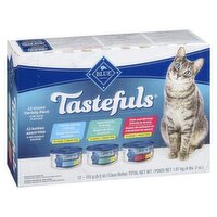 Tastefuls - Tasteful Cat Flaked Chkn Tuna Shrimp, 12 Each