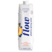 Flow Water - Alkaline Spring Water Peach & Blueberry, 1 Litre