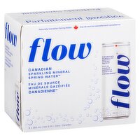 flow - Sparkling Mineral Spring Water - Original, 6 Each