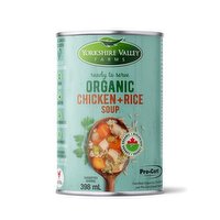 Yorkshire Valley - Organic Chicken & Rice Soup, 398 Millilitre