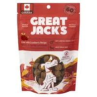 Great Jacks - Dog Treats, Liver With Cranberry, 198 Gram