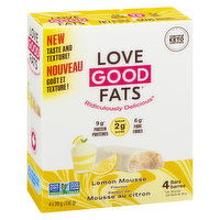 LOVE GOOD FATS - Snack Bar Lemon Mousse, 4 Each