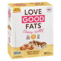 LOVE GOOD FATS - Bar Chewy Nutty Salted Caramel, 12 Each