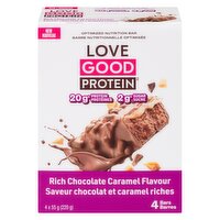 LOVE GOOD - Protein Bar Choc Caramel, 4 Each