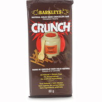 BARKLEYS - Crunch Natural Solid Dark Chocolate Bar, 80 Gram
