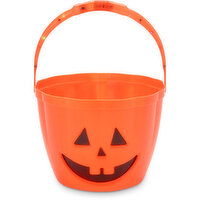 Halloween - Trick or Treat Bucket - LED Orange, 1 Each