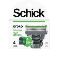 Schick - Hydro 5 Sensitive Cartidridges, 4 Each