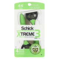 Schick - Xtreme Sensitive Disposable Razors, 4 Each