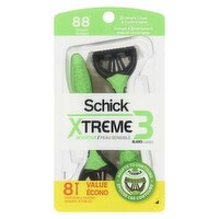 Schick - Xtreme 3 Sensitive 3 Blades Disposable Razors, 8 Each