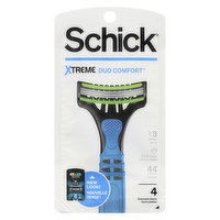 Schick - Xtreme3 Duo Comfort Disposable Razor, 4 Each