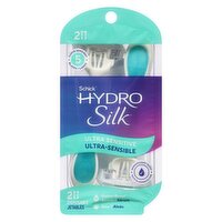 Schick - Hydro Silk Ultra Sensitive Disposable Razors, 2 Each