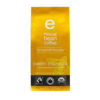 Ethical Bean - Ground Sweet Espresso Medium Dark Roast, 227 Gram