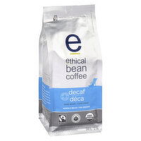 Ethical Bean - Decaf Whole Bean Coffee, Dark Roast, 340 Gram