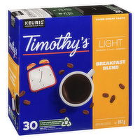 Timothy's - Breakfast Blend Coffee Kcup, Light Roast