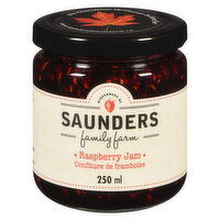 Saunders Family Farm - Raspberry Jam, 250 Millilitre