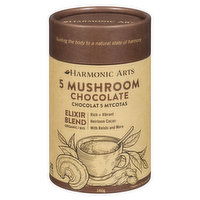 Harmonic Arts - 5 Mushroom Drink Chocolate Superfood Upgrade Blend, 160 Gram