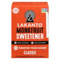 Lakanto - Monkfruit Sweetener with Erythritol Classic, 30 Each