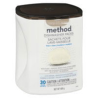 Method - Dishwasher Packs Free & Clear, 30 Each