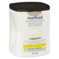 Method - Dishwasher Lemon Mint Pack, 30 Each