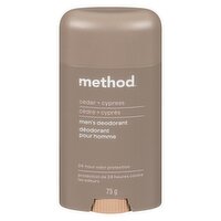 Method - Men's Deodorant Cedar + Cypress, 75 Gram