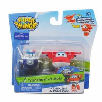 Super Wings - Transform-A-Bots, Jet and Paul, 1 Each