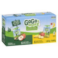 Gogo Squeez - Fruit Sauce, Apple Apple & Apple Banana, 12 Each