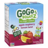 Gogo Squeez - Apple Raspberry Lemon Fruit Sauce, 360 Gram