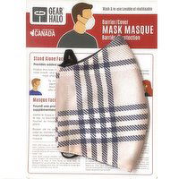 Gear Halo - Adult Face Mask - Tartan, 1 Each