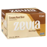 Zevia - Creamy Root Beer, 6 Each