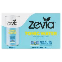 zevia - Mixer - Tonic Water, 6 Each