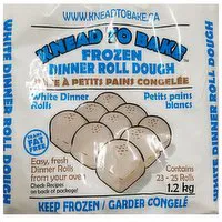 Knead To Bake - Frozen Dinner Roll Dough - White, 1.2 Kilogram