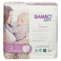 Bambo Nature - Baby Diaper Size 3, 29 Each