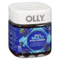 OLLY - Mens Gummy Multi Vitamins - Black Berry Blitz 90 Gummies, 90 Each