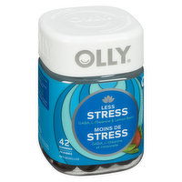 OLLY - Gummy Supplement - Less Stress Berry Verbena, 42 Each